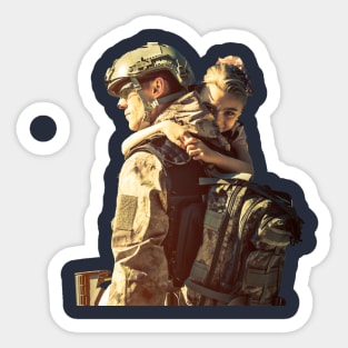 Welcome Home - Soldier returning home Sticker